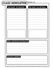 3Rd Grade Newsletter Template from literacyteacher.com